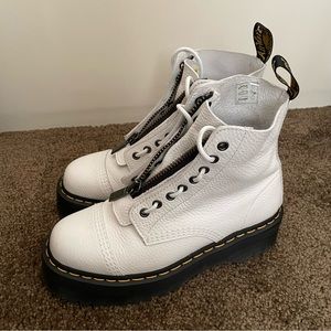 White Doc Marten Sinclair Boots